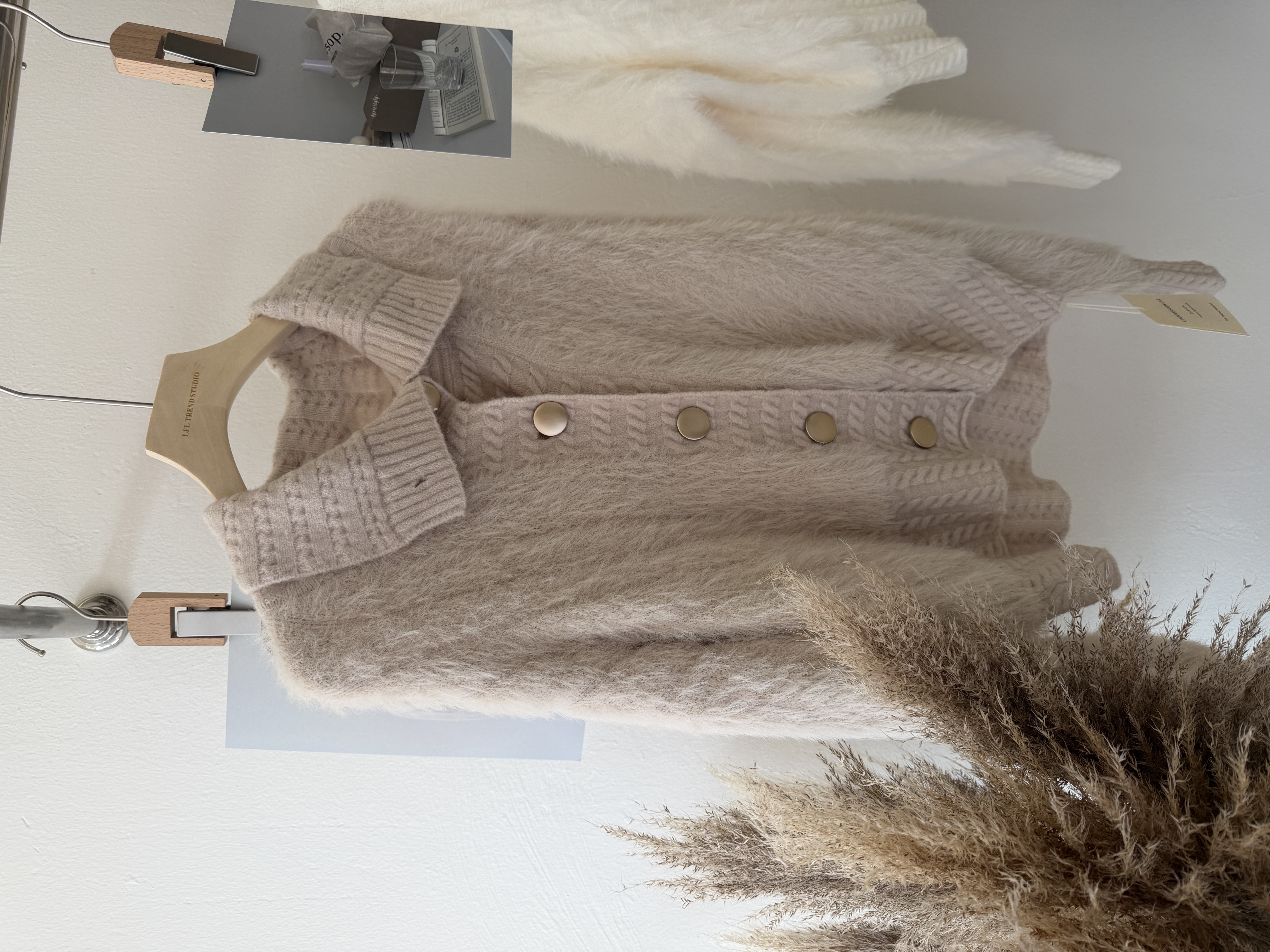 6611 秋冬韩系毛毛翻领外套