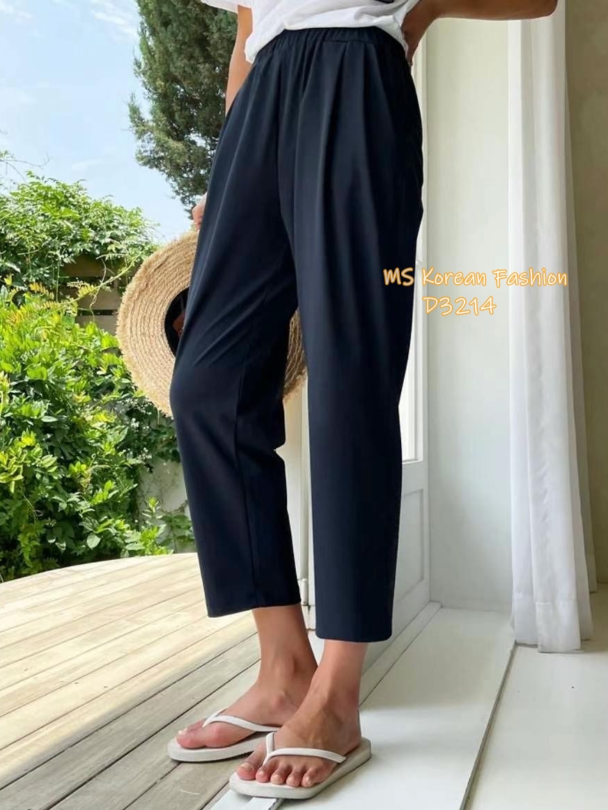 D3214 韓國🇰🇷冰涼料休閒褲