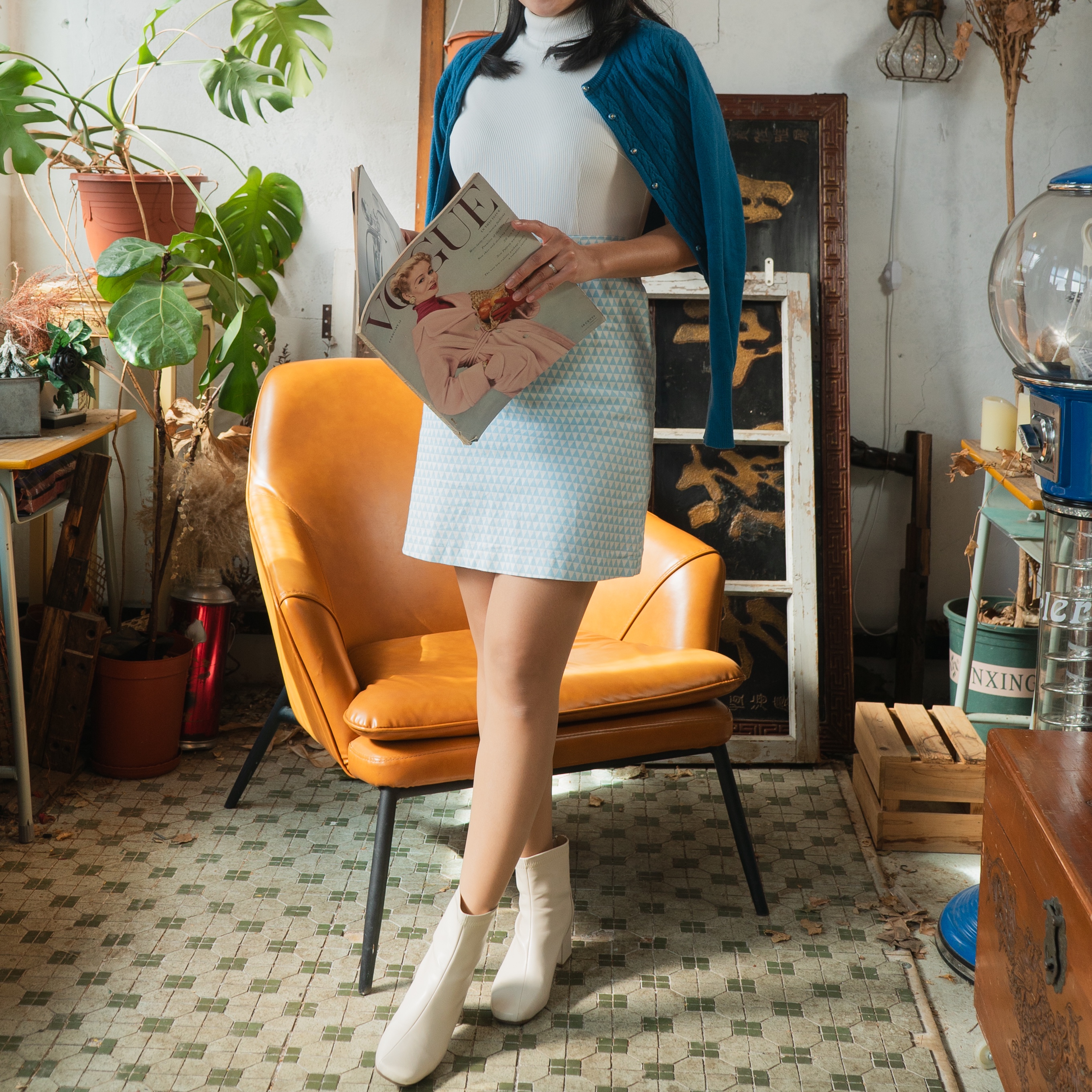 (Ready/Custom-Made)1960s Swinging London Inspired- Susan Dress (FM140)