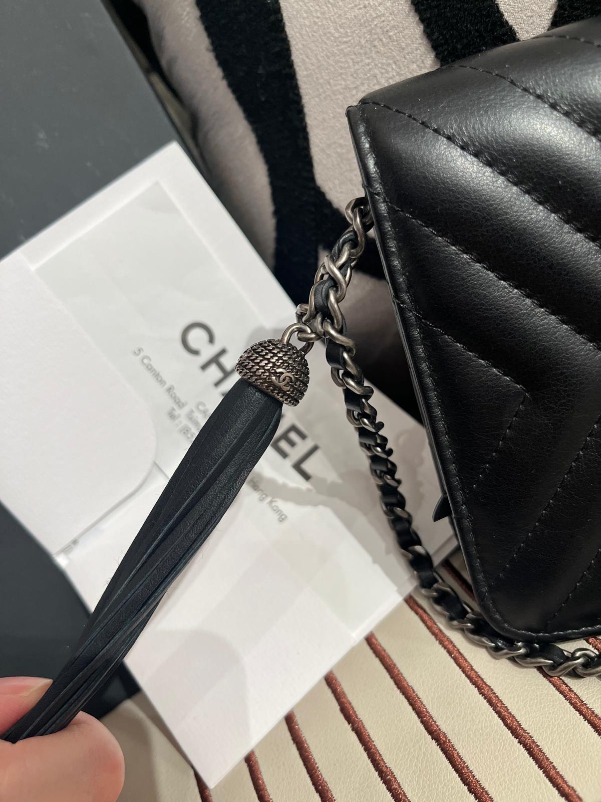 未使用品 Chanel wallet on chain 限量版，牛皮 100%Authentic ,Unused ✅專門店收據✅28Card✅box