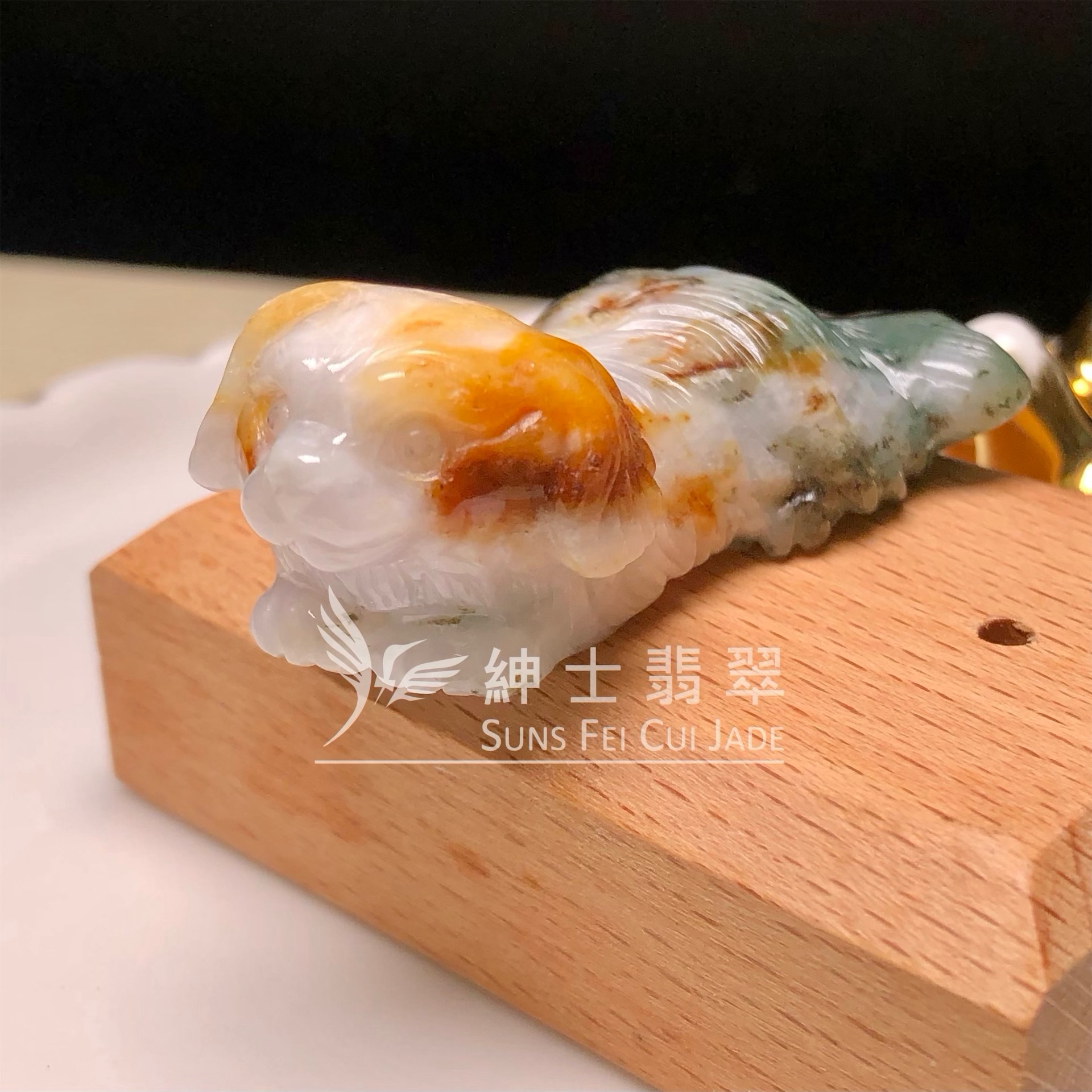 E00215 翡翠小狗擺件 