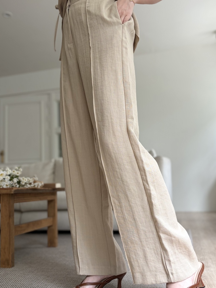 The Fine Linen Summer Set (Beige)