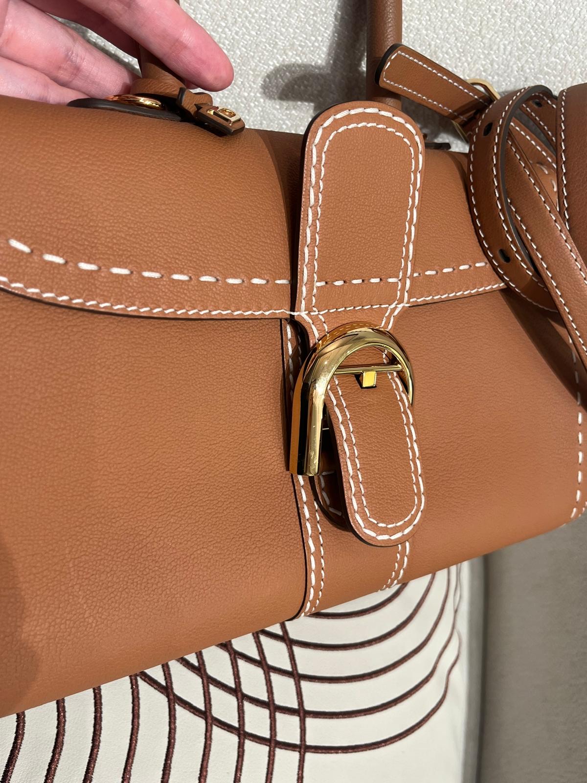 Delvaux Brillant east west mini 焦糖色 100%Authentic ,98%new ✅收據✅certificate✅鏡✅dust bag