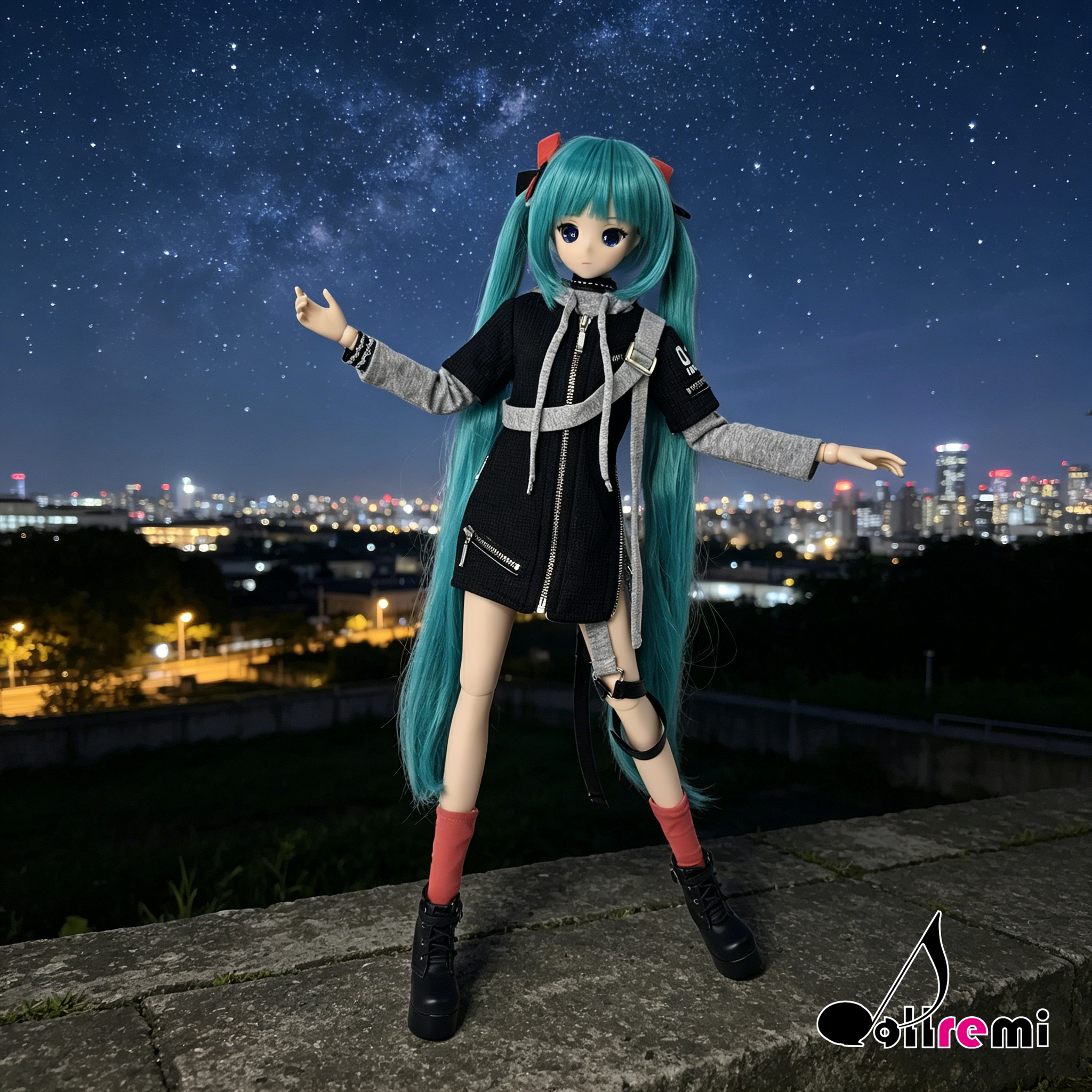 【dollremi】(DD0932) COS 初音未來 Hatsune Miku 朋克初音  Punk MIKU