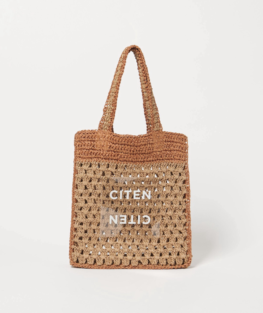 日本CITEN 拼色編織袋
