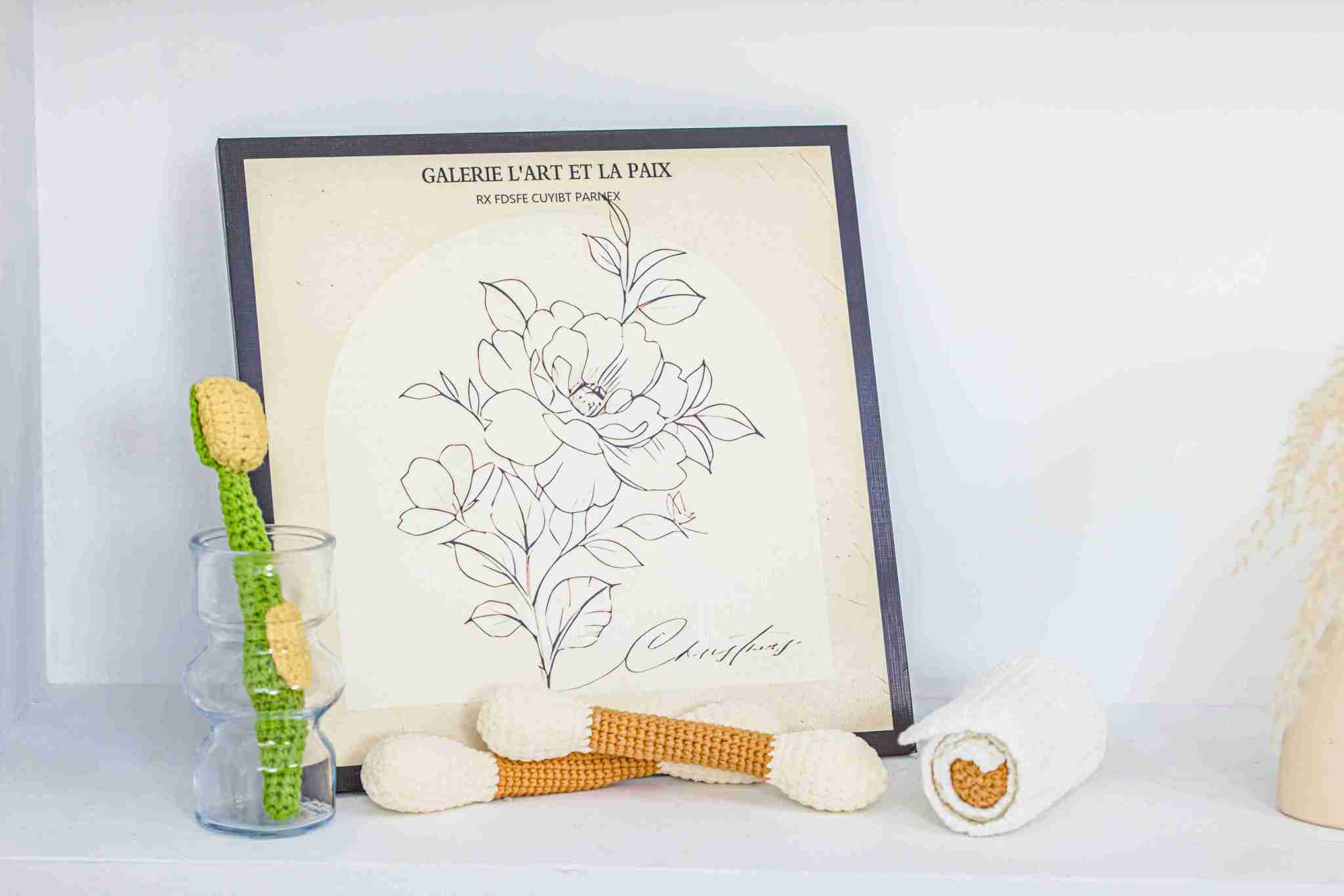 蘑菇森林｜台灣純手工製貓草包 棉花棒 (18cm)