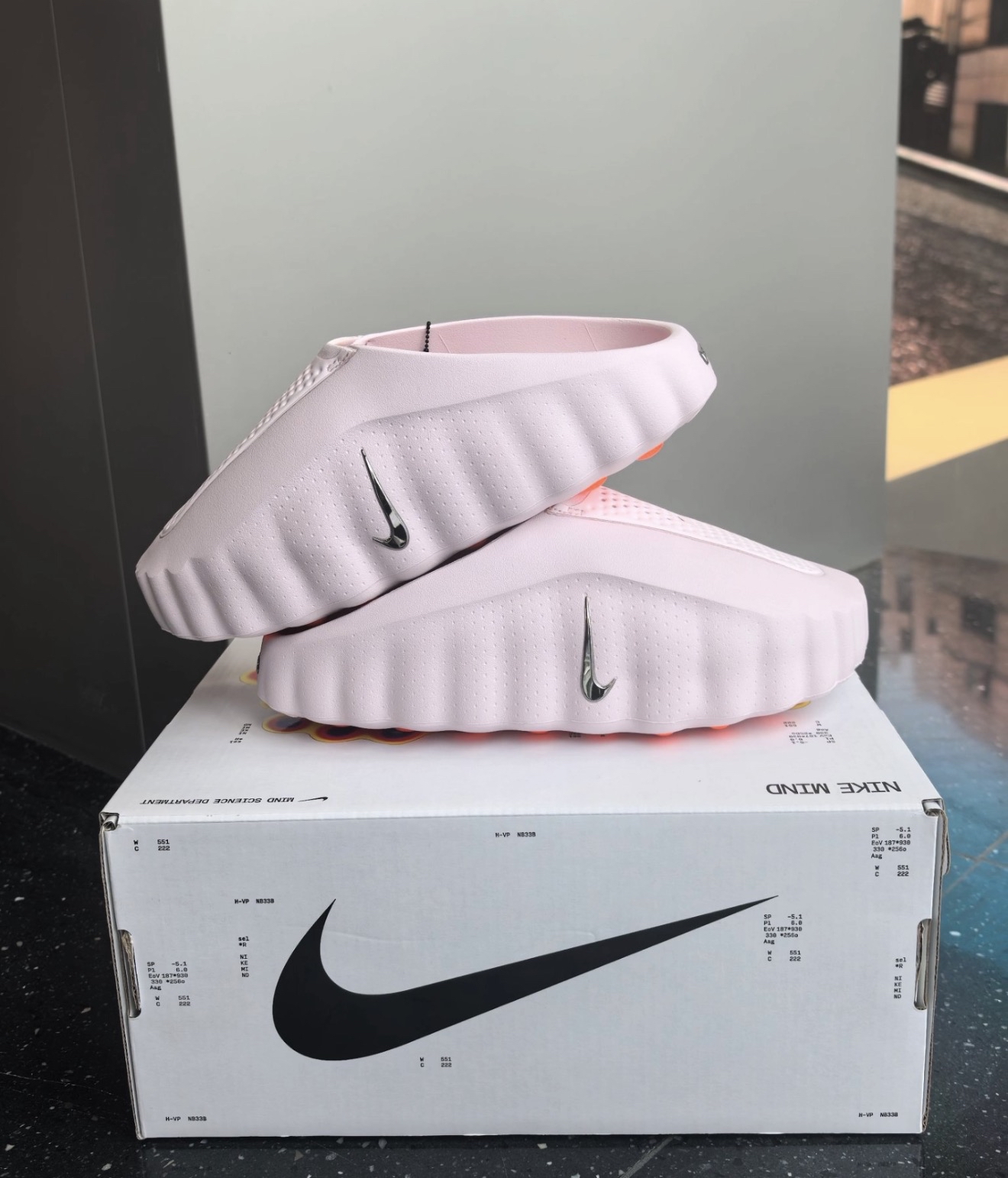 HQ4309-610 Nike Mind 001 Slide Pearl Pink HQ4309-610