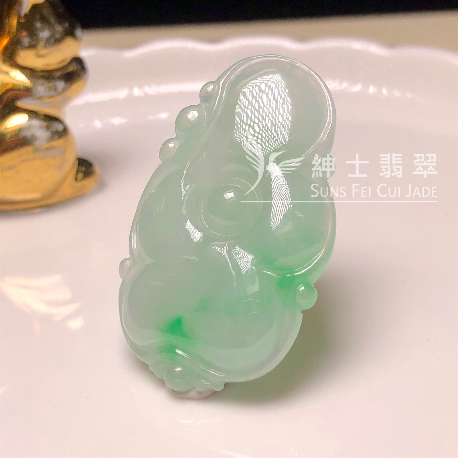 YK00165 隨形飄翠吊墜