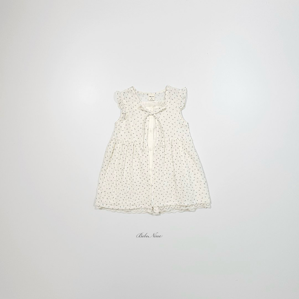 ☀️預訂 韓國直送☀️🇰🇷Bebenine兩色碎花綁帶荷葉邊背心連身裙