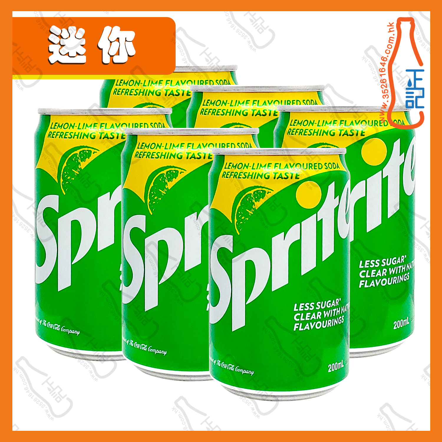 ==【迷你】雪碧 200ml x 6罐 /份
