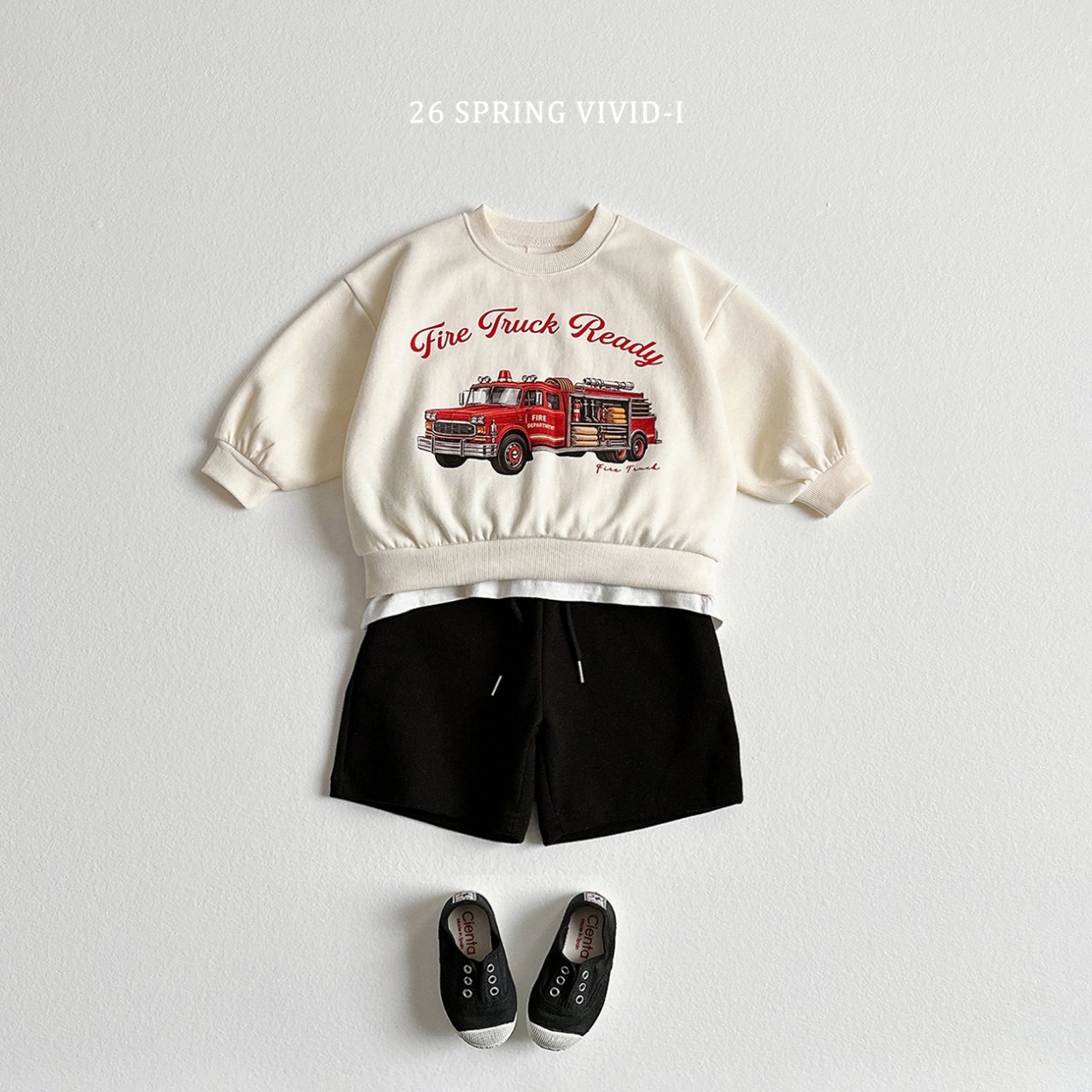 🌸預訂 韓國直送🌸🇰🇷VIVIDI三色車車印花寬鬆衛衣