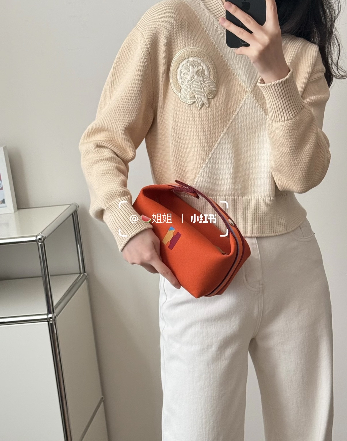 新款🆕拼色logo   Hermes Bride A Brac 飯盒包 PM SIZE 