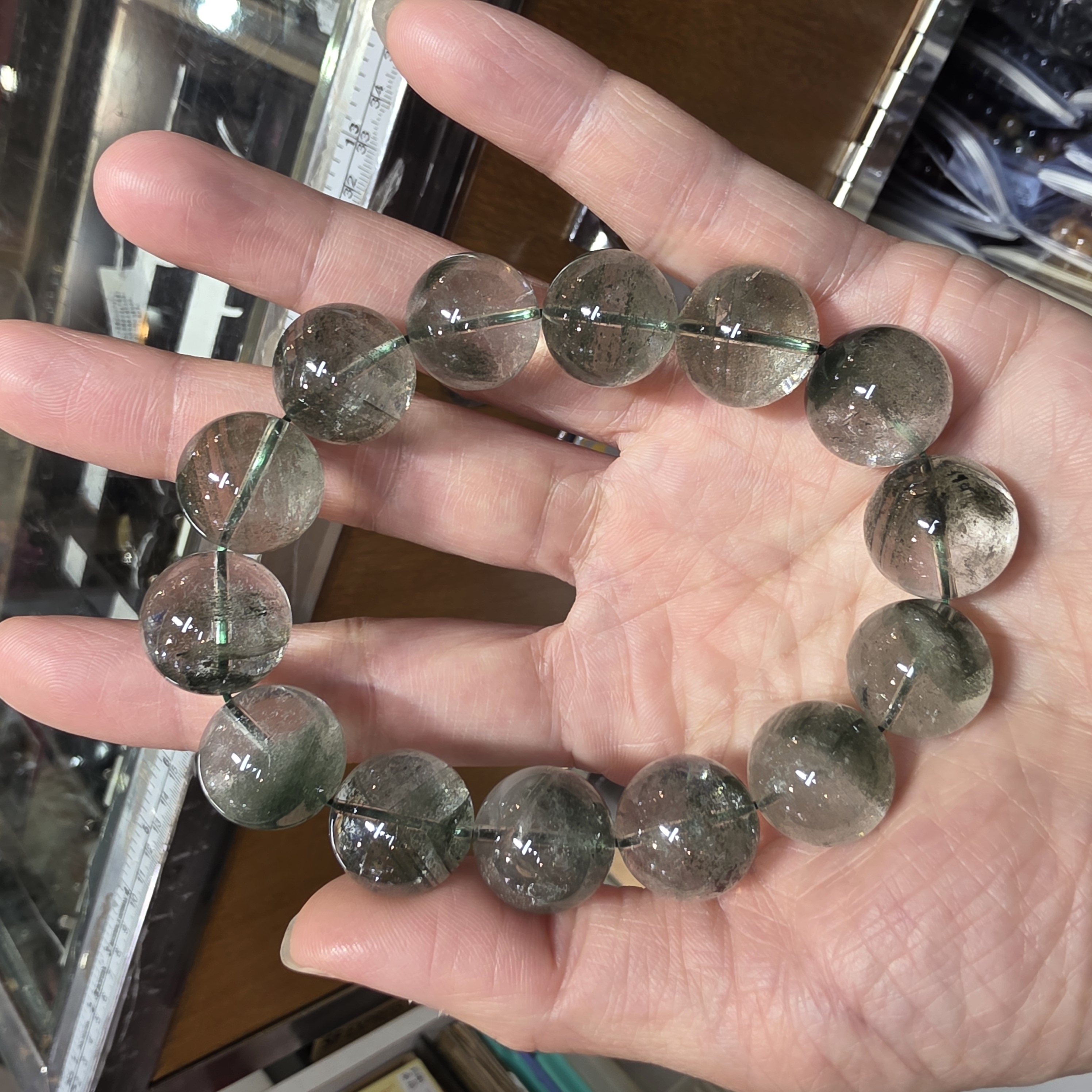 綠幽靈手串(Green-Phantom Quartz)