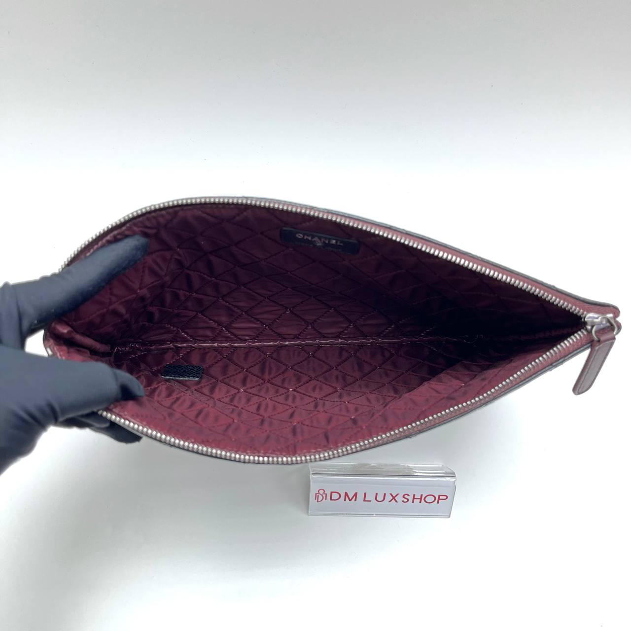 Chanel O Case Black Caviar SHW (Serial 21, Year 2016)