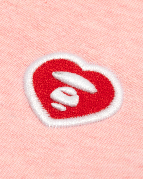 AAPE AAPENOW heart moonface embroidered cardigan (D381XBR)