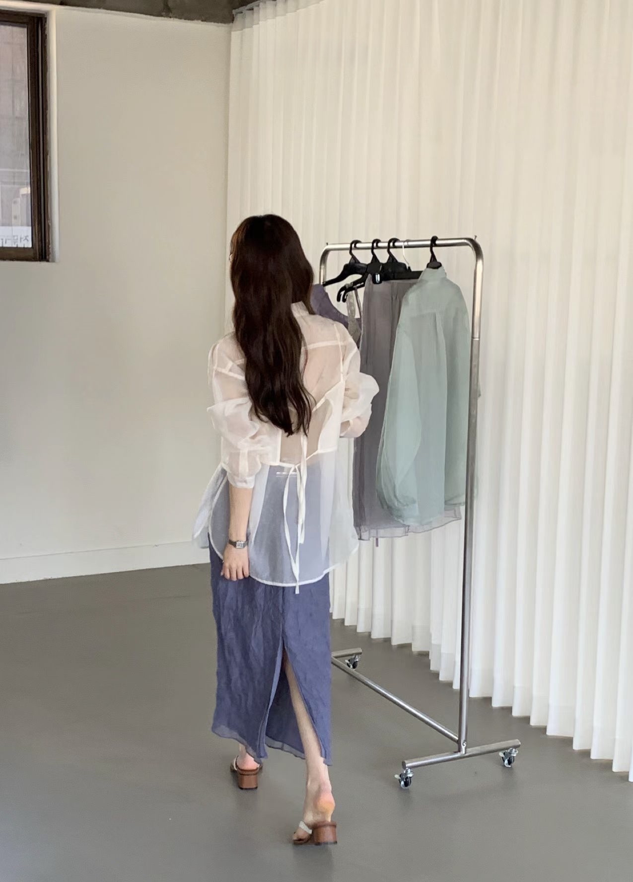 🇰🇷東大門女裝 | Organza shirt 