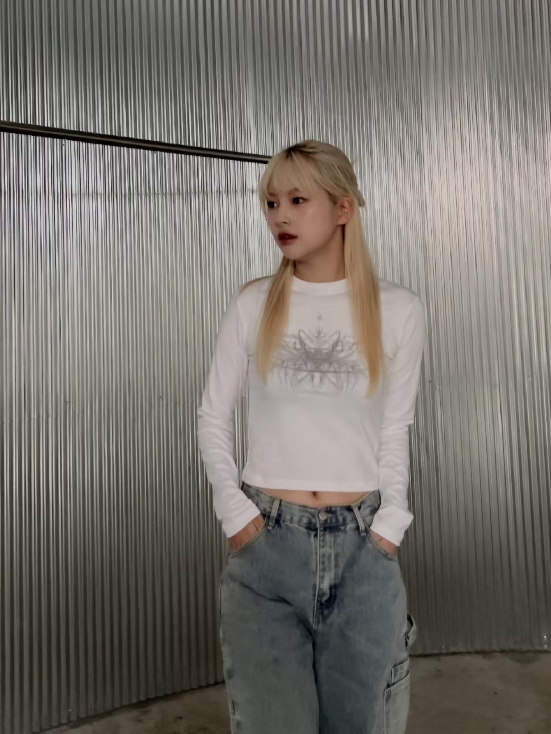 韓國秋冬一團毛打底衫