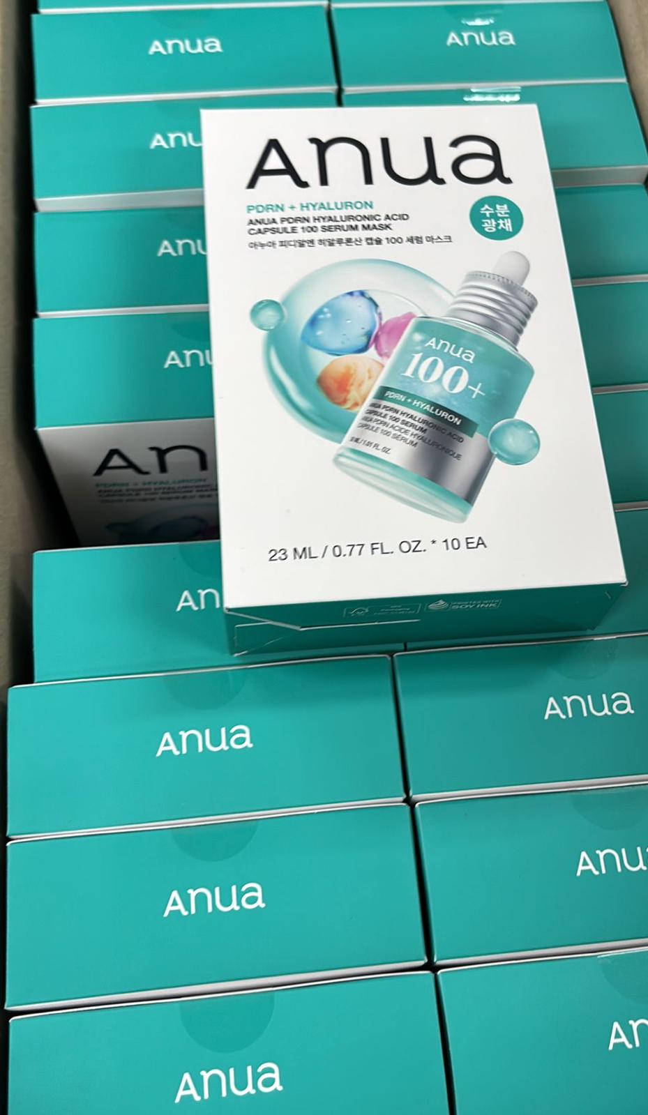 韓國🇰🇷Anua PDRN Hyaluronic Acid Capsule 100 Serum Mask（PDRN 透明質酸膠囊100 精華面膜）10片