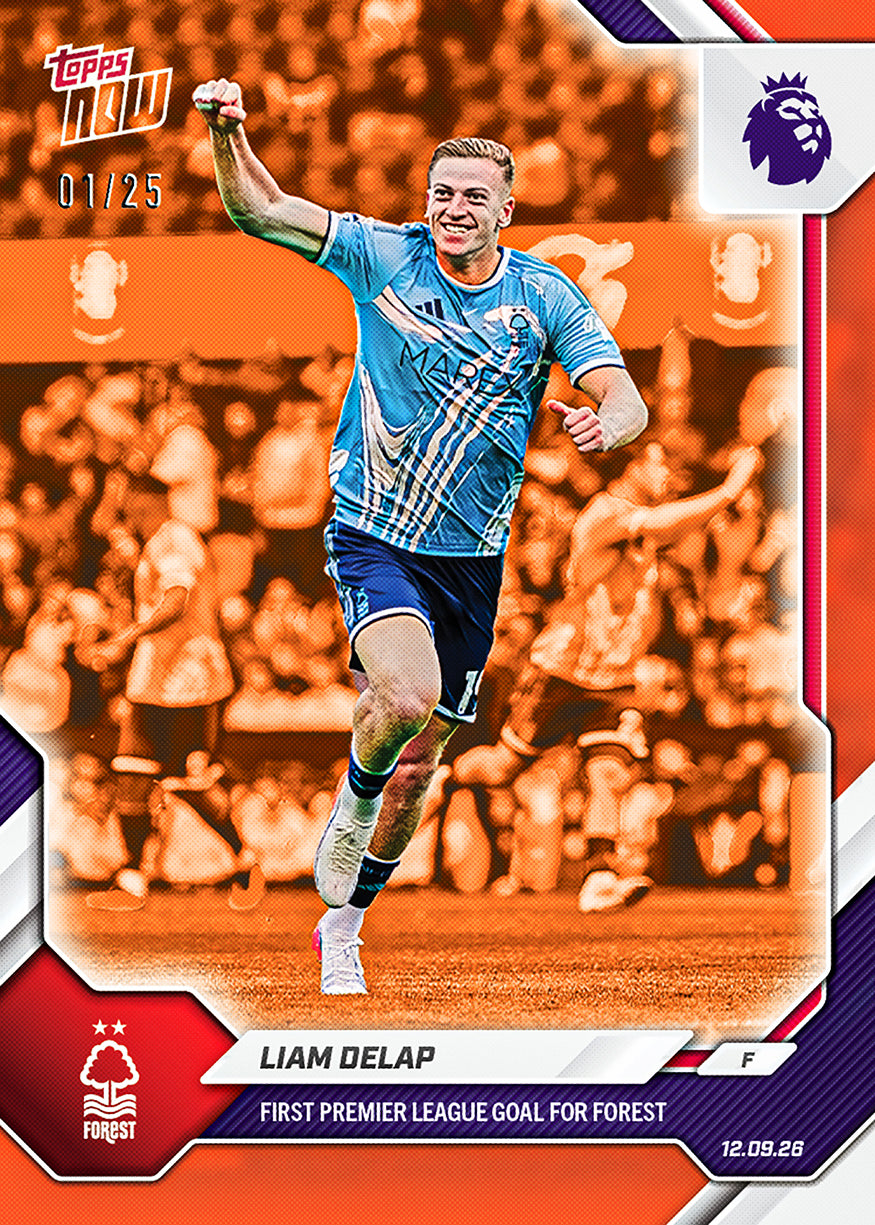 Liam Delap - 2026-27 Premier League Topps NOW® #Card 25【團購】