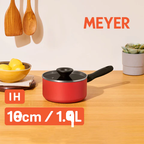 美亞易潔玻璃蓋雙耳湯鍋18厘米1.9升14201-TE07