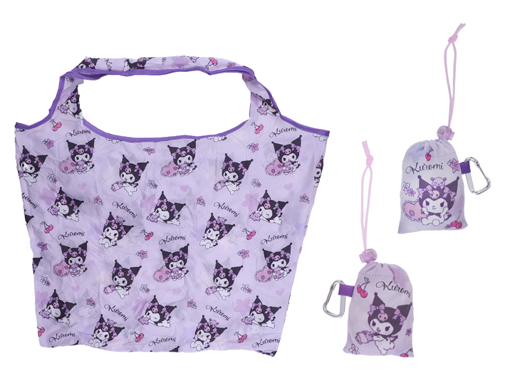Kuromi Foldable Shopping Bag 便攜可摺式購物袋 (連爬山扣)