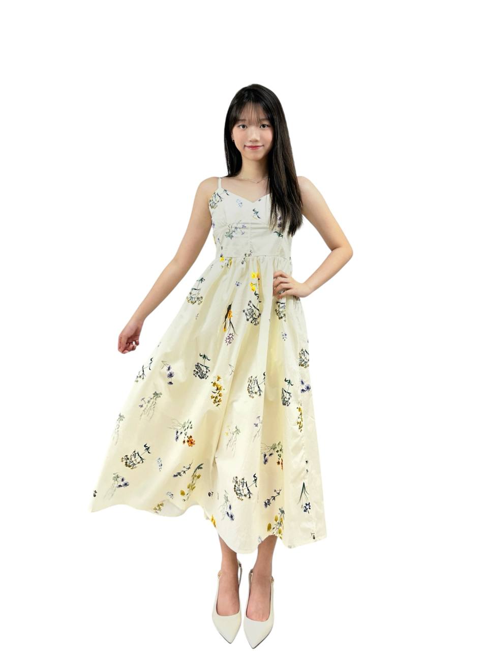 W6225 - Soft Floral Dress