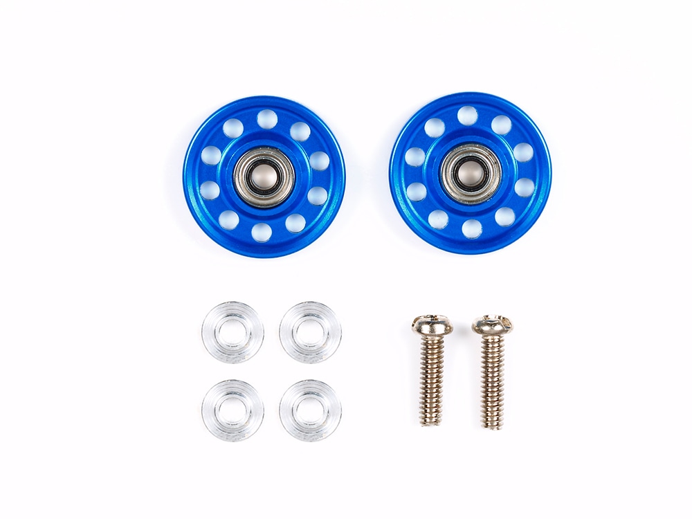 LIGHTWEIGHT 13mm ALUMINUM BALL-RACE ROLLERS (RINGLESS/BLUE)
