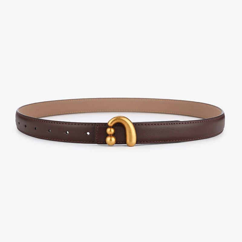  BT0192 Sculptural Buckle Leather Belt
