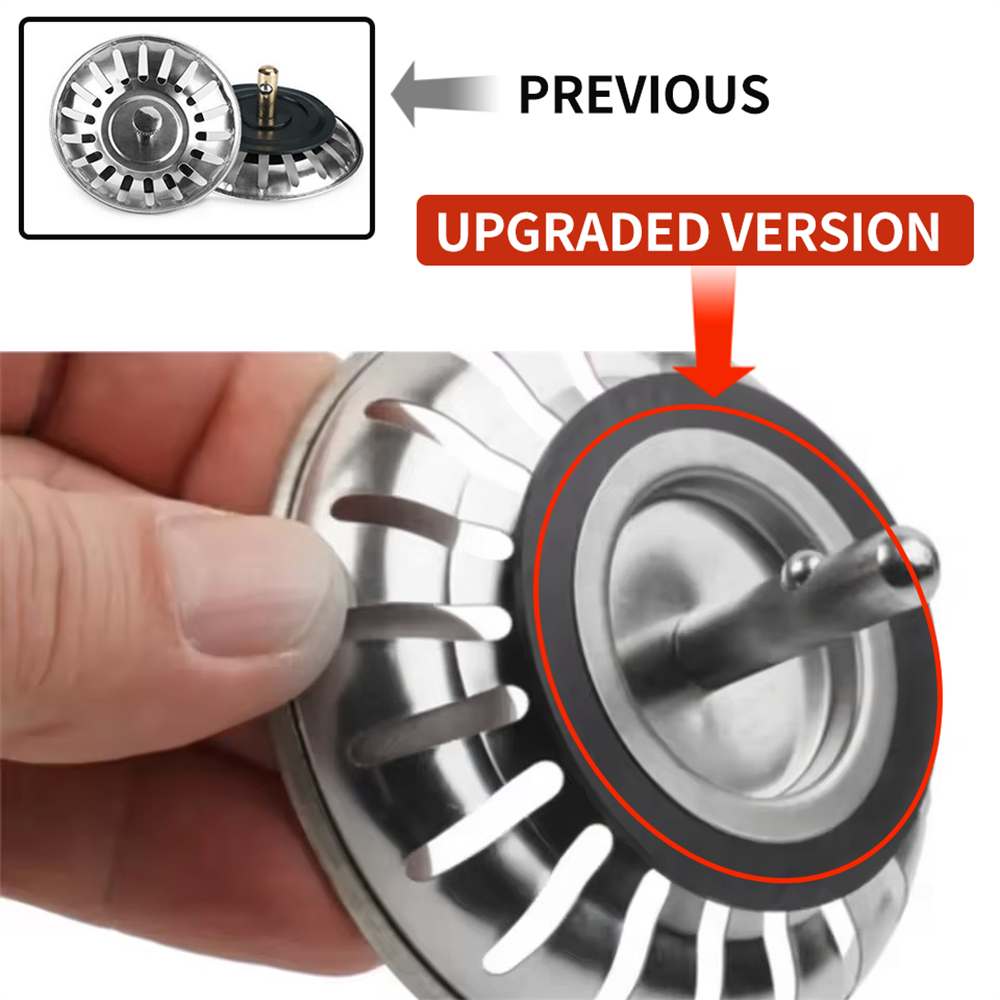 廚房洗碗池水池塞 不鏽鋼升級加厚慮蓋 UA0531