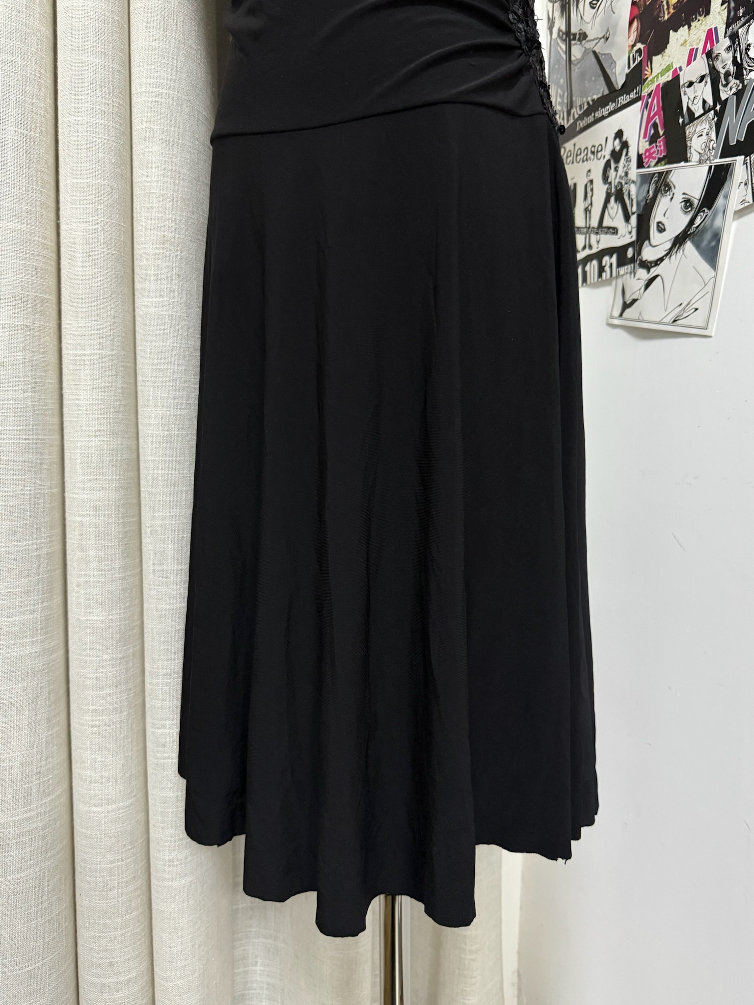 Surplice V-Neck Floral Trim Cocktail Dress