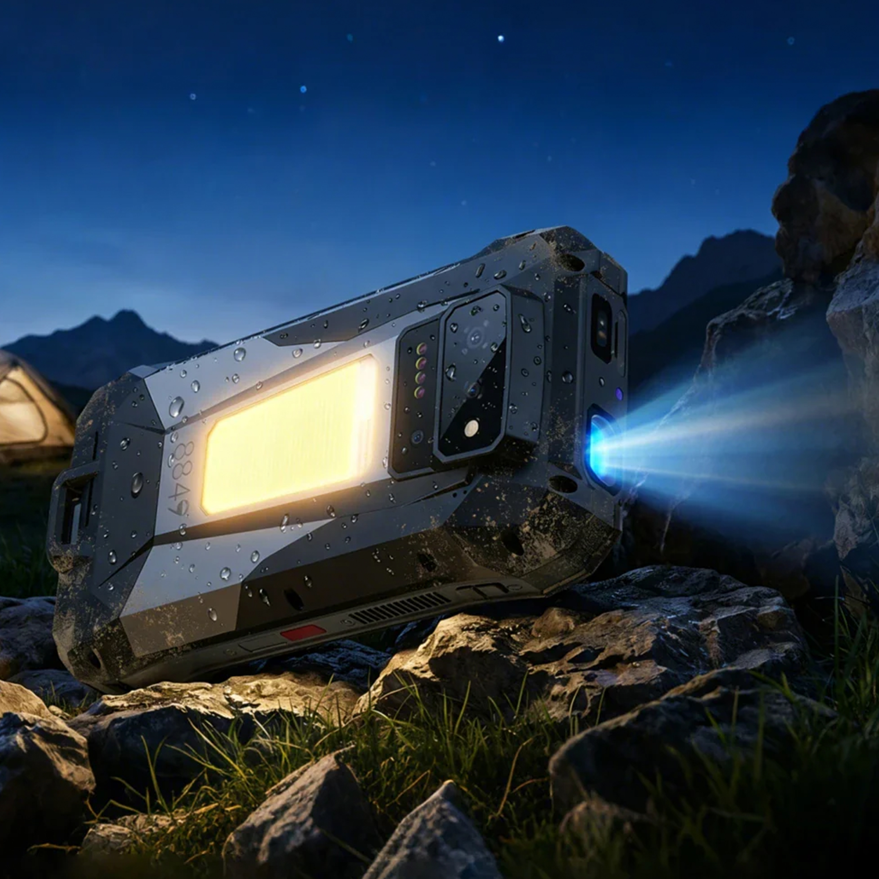 8849 / Unihertz Tank X 5G | 16GB/512GB 6.78吋 120Hz 17600mAh 1080P DLP投影儀 露營燈 警示燈 夜視 WiFi6 雙頻GPS 三防 投影手機 Rugged Phone with Projector