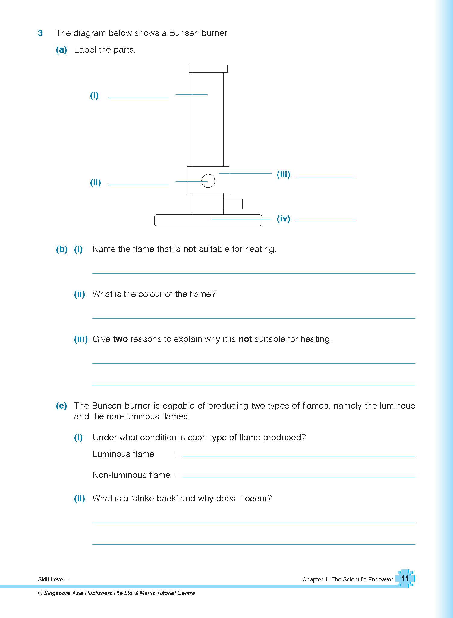 Secondary 1 Science Topical Course Assessment for G3 and IP