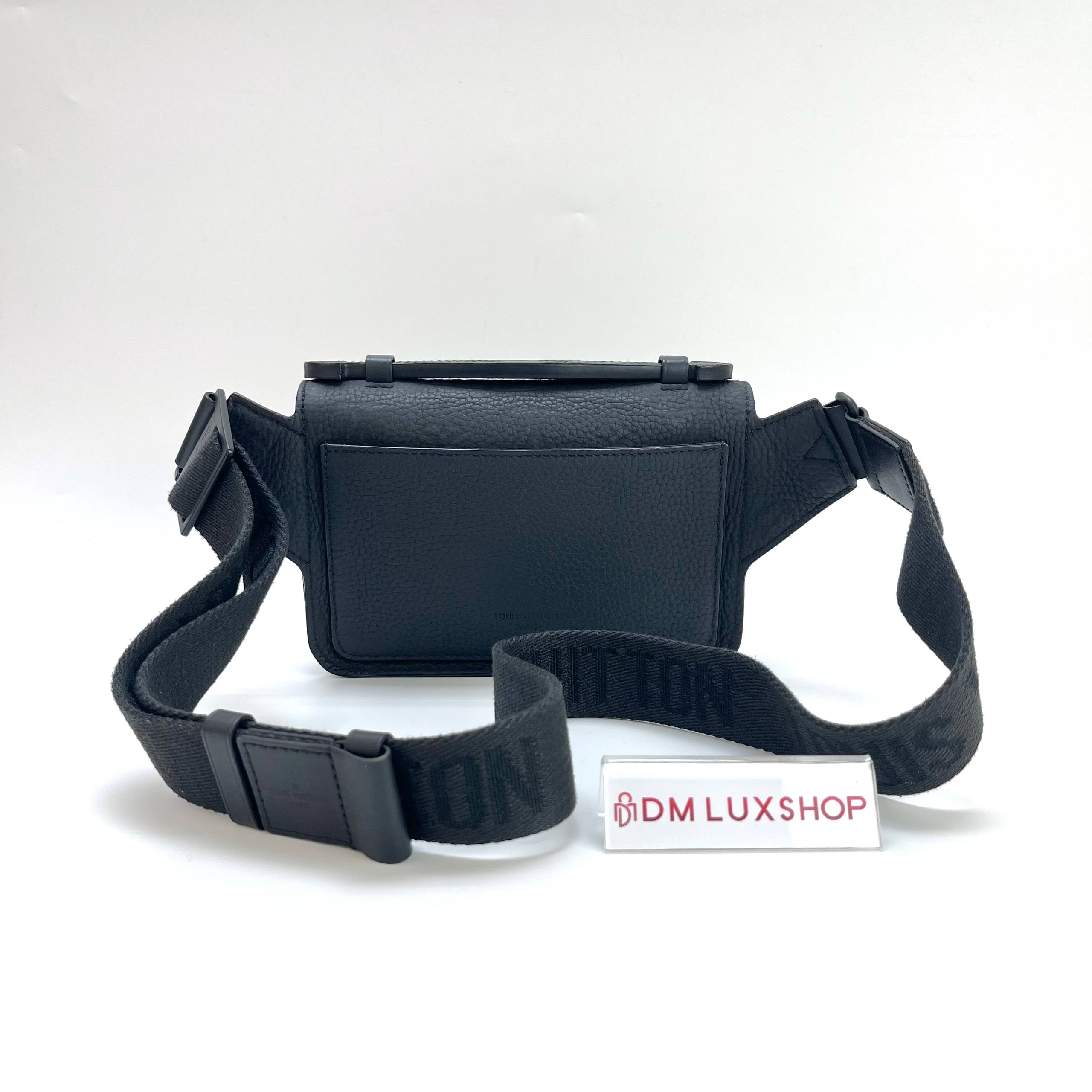 LV Black Taurillon S Lock Sling Bag