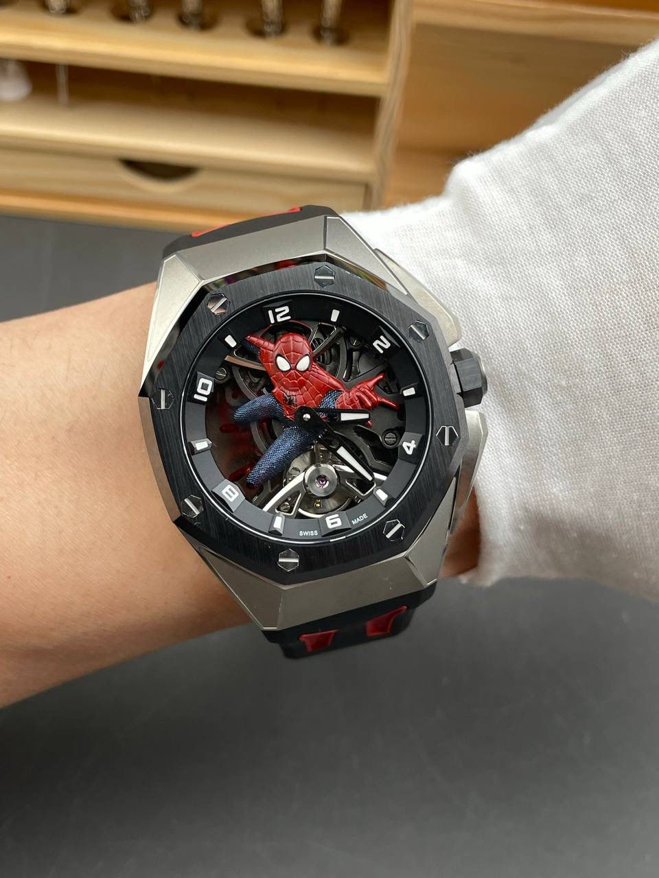 🚀新品 爱彼蜘蛛侠 皇家橡树概念26631/42mm/手动陀飞轮💯