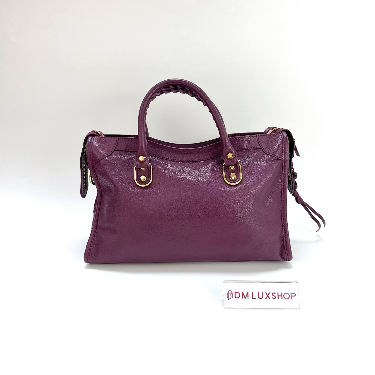 Balenciaga Purple Small Chèvre Classic City Bag GHW