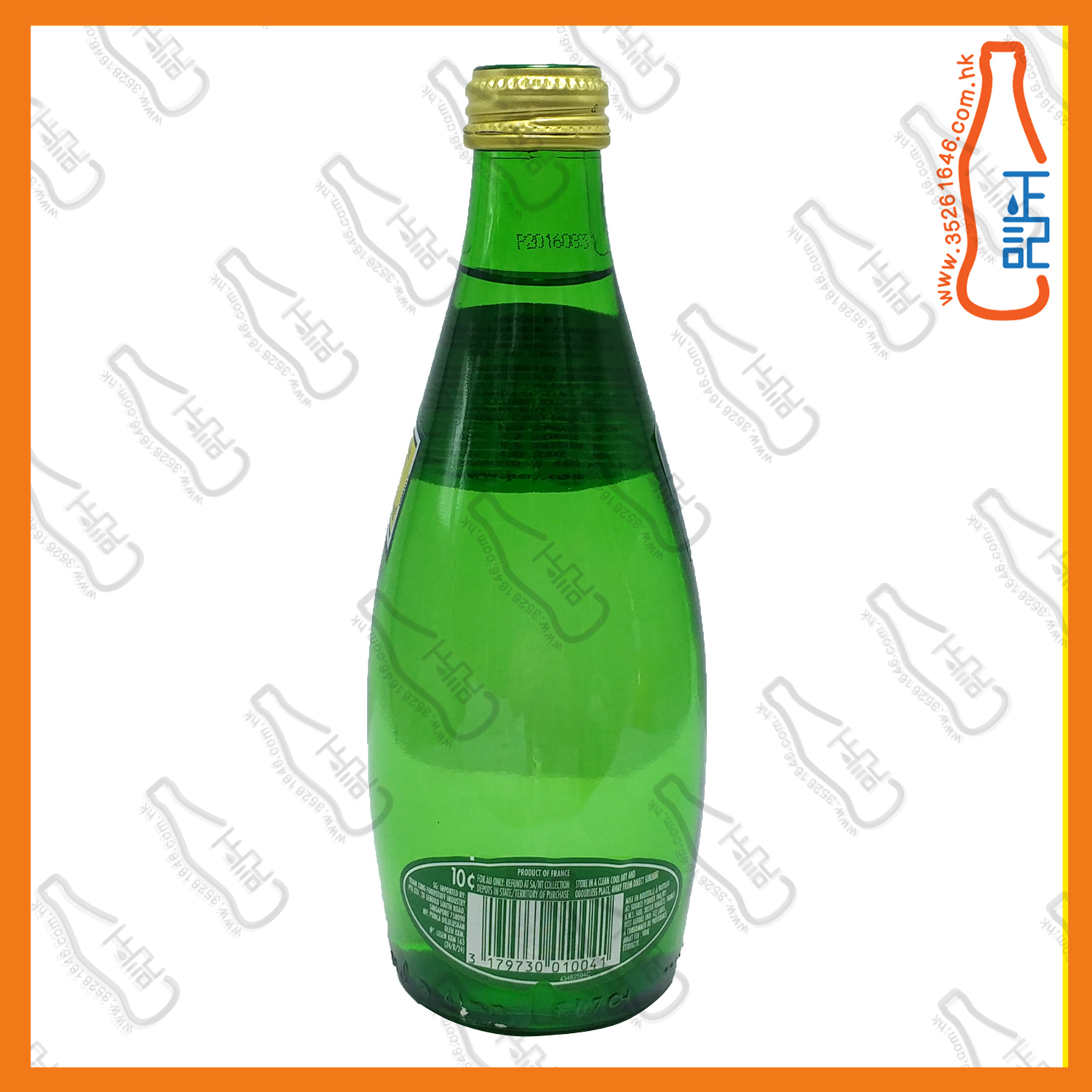 Perrier 法國巴黎有氣礦泉水 330ml x 24支  /箱