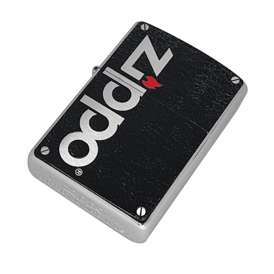 美國製造 | Zippo指定經銷商 Zippo ZA-3-276 / ZBT-3-276 雙面大標誌打火機 – 黑啞光超大 Zippo 徽章(極簡雙面版) Dual-Side Big Logo Lighter – Black Matte