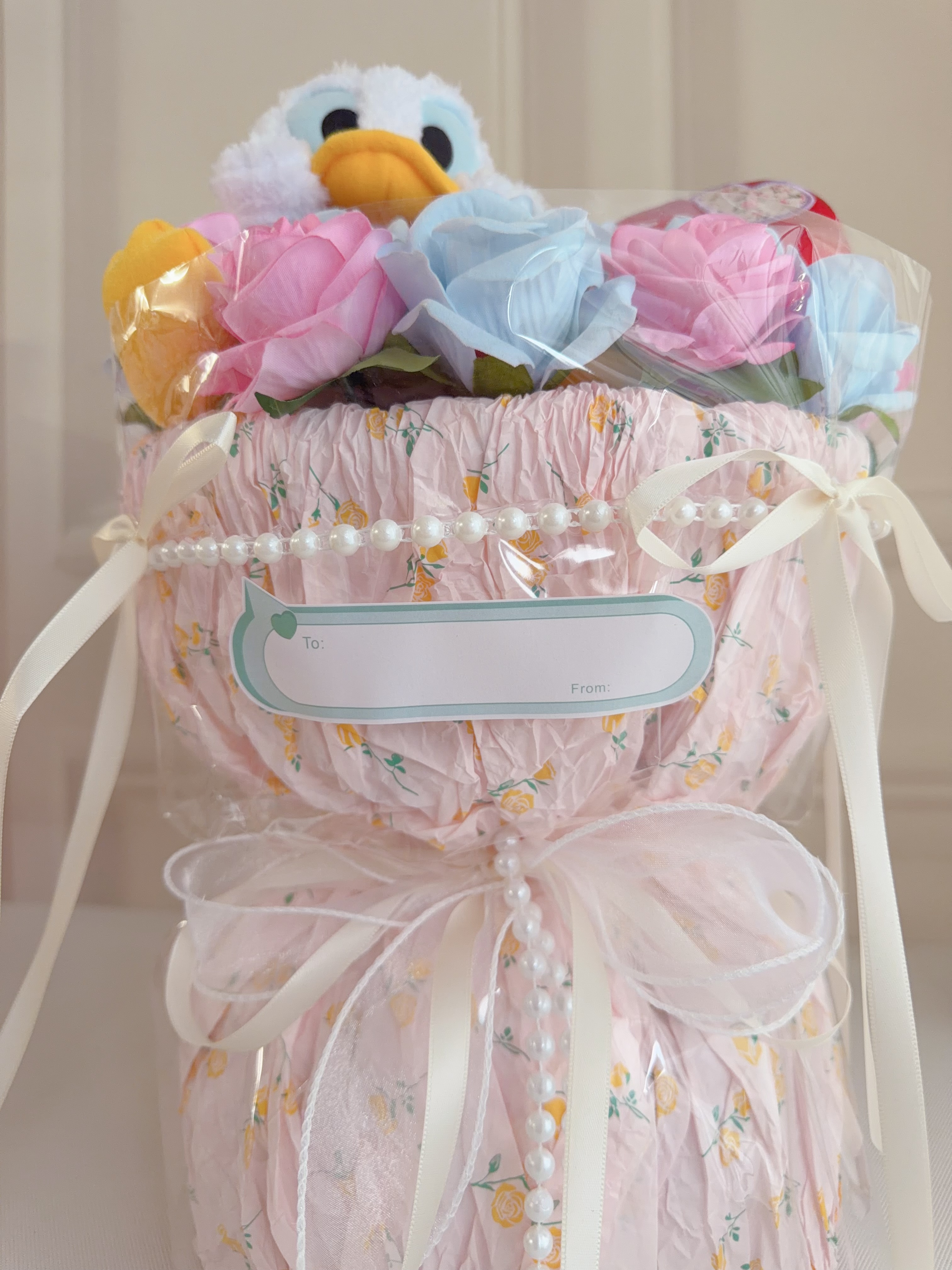 (現貨)唐老鴨公仔花