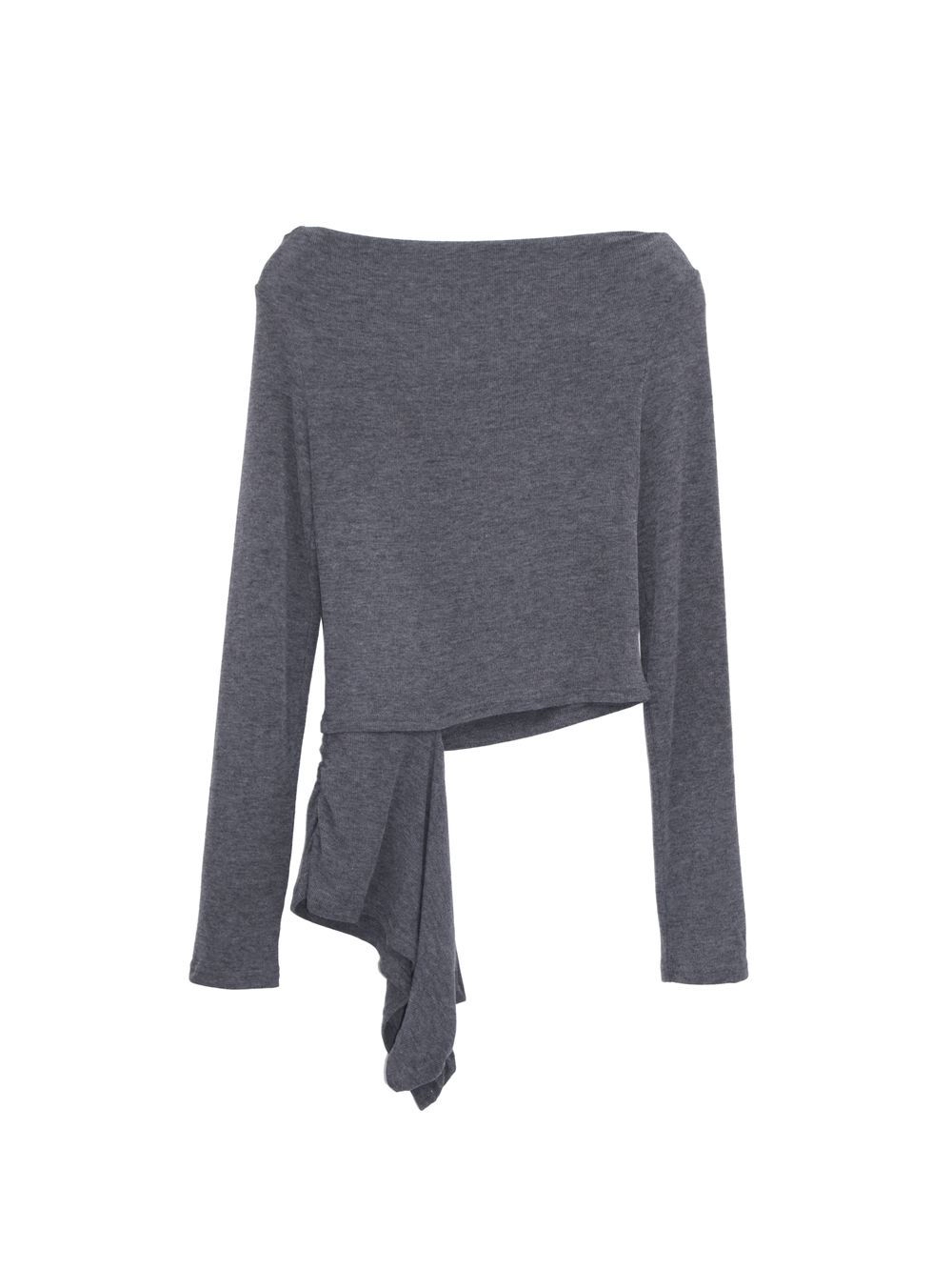 Cutout Off-Shoulder Ruched Top