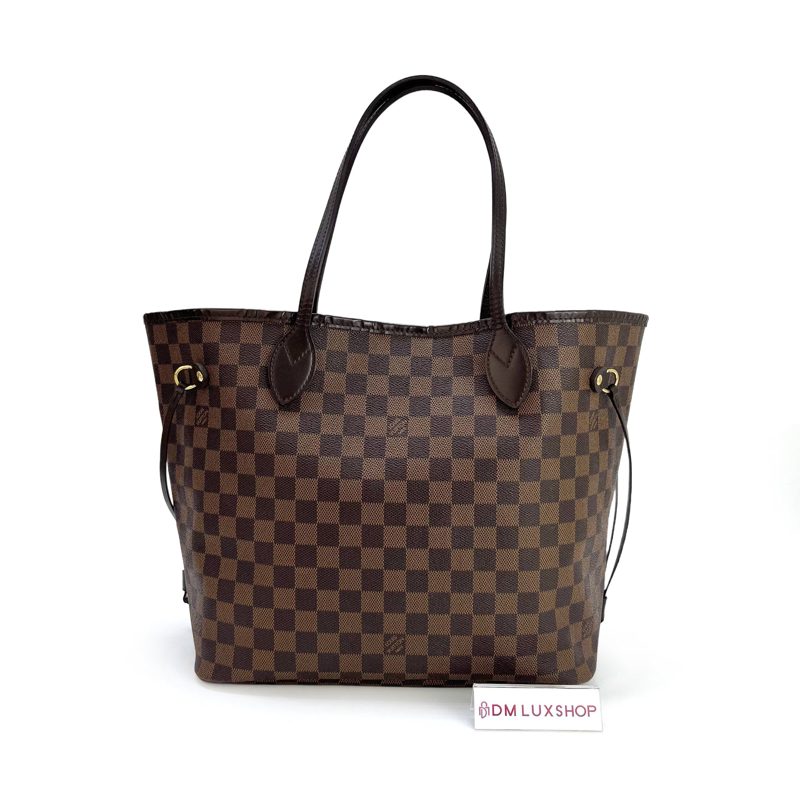 LV Neverfull Damier Ebene MM GHW