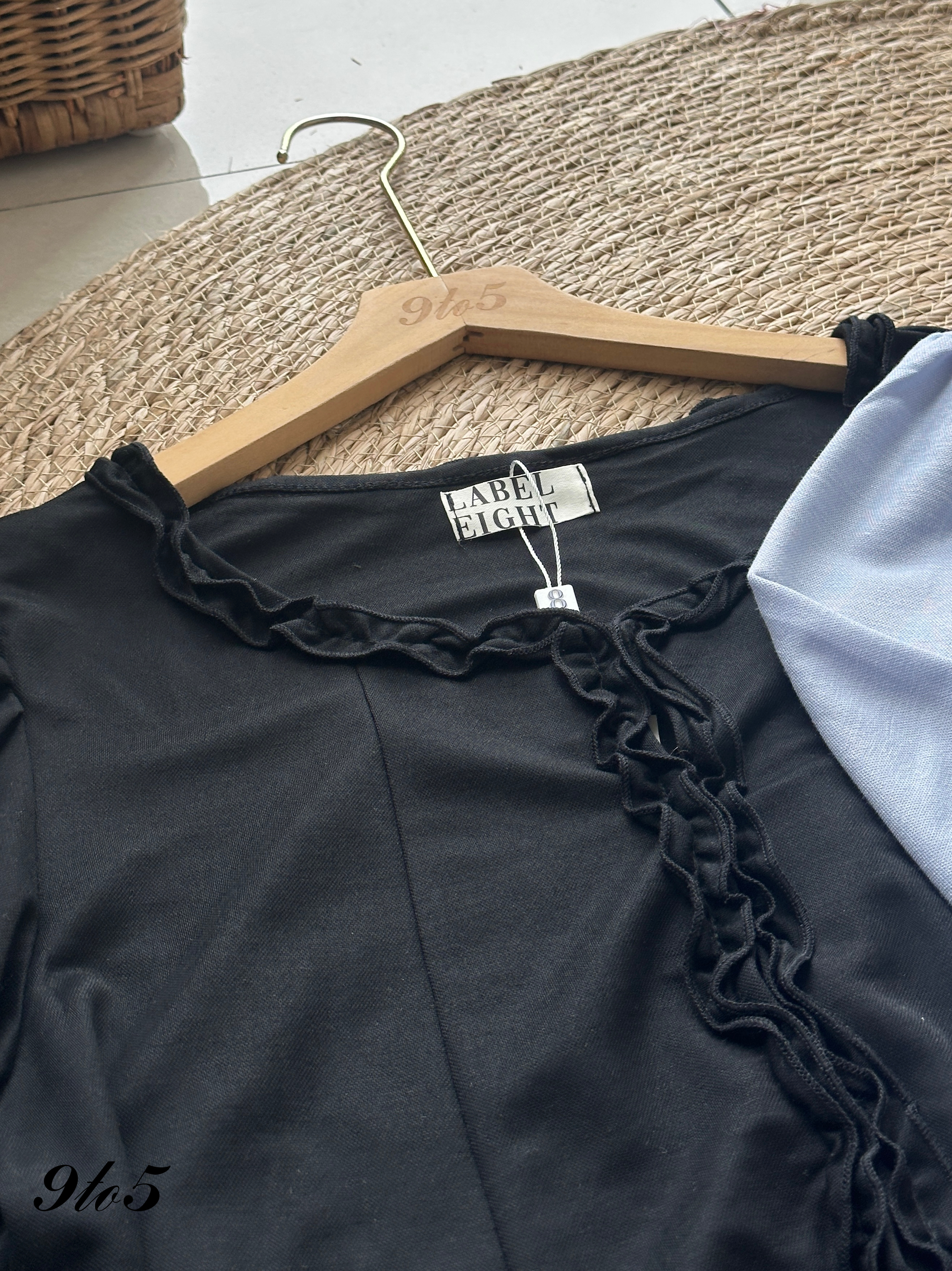 T4114 Long Sleeve Ruffle Blouse - 3 Colors 