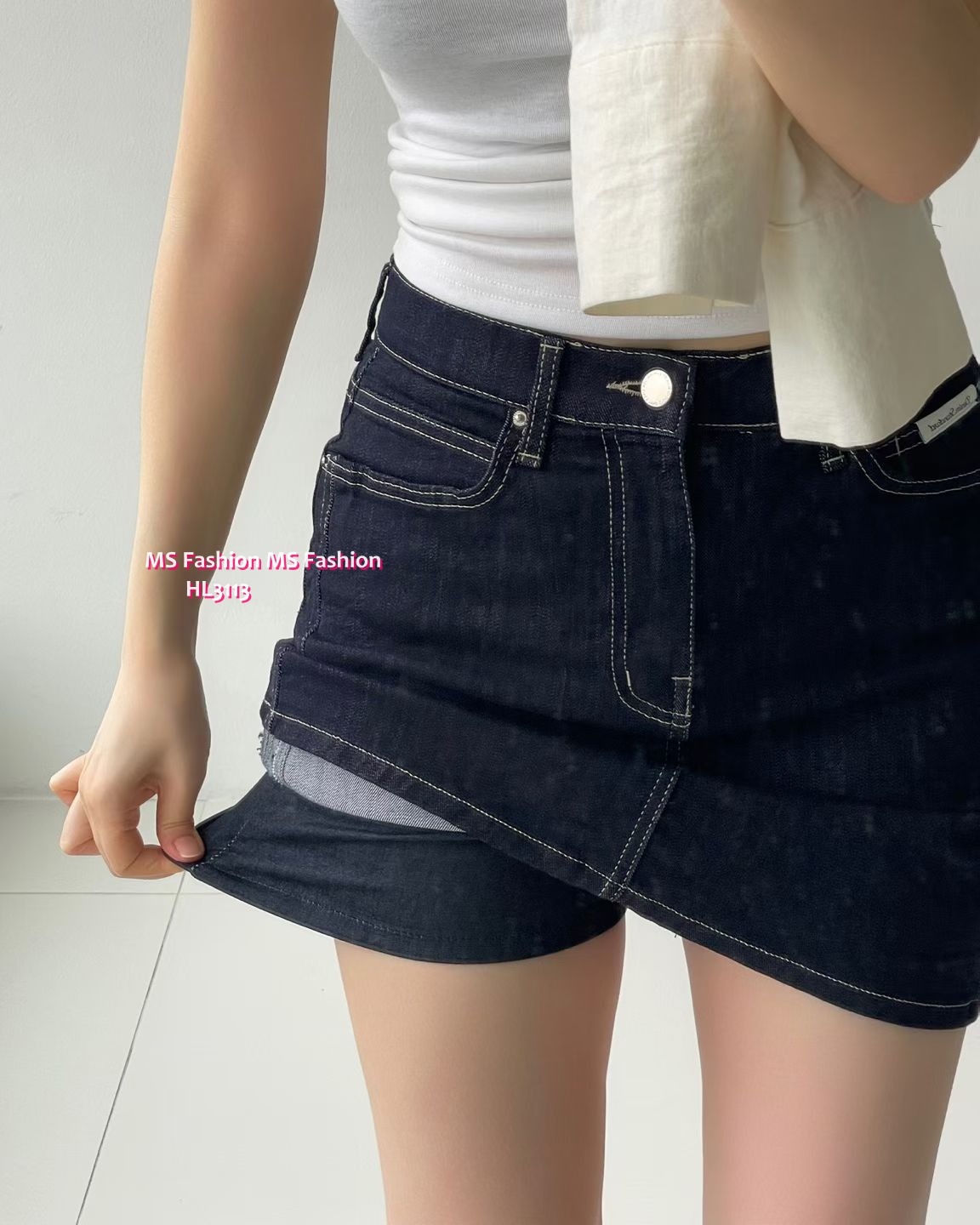 HL3113 韓國👖Howluk短身牛裙