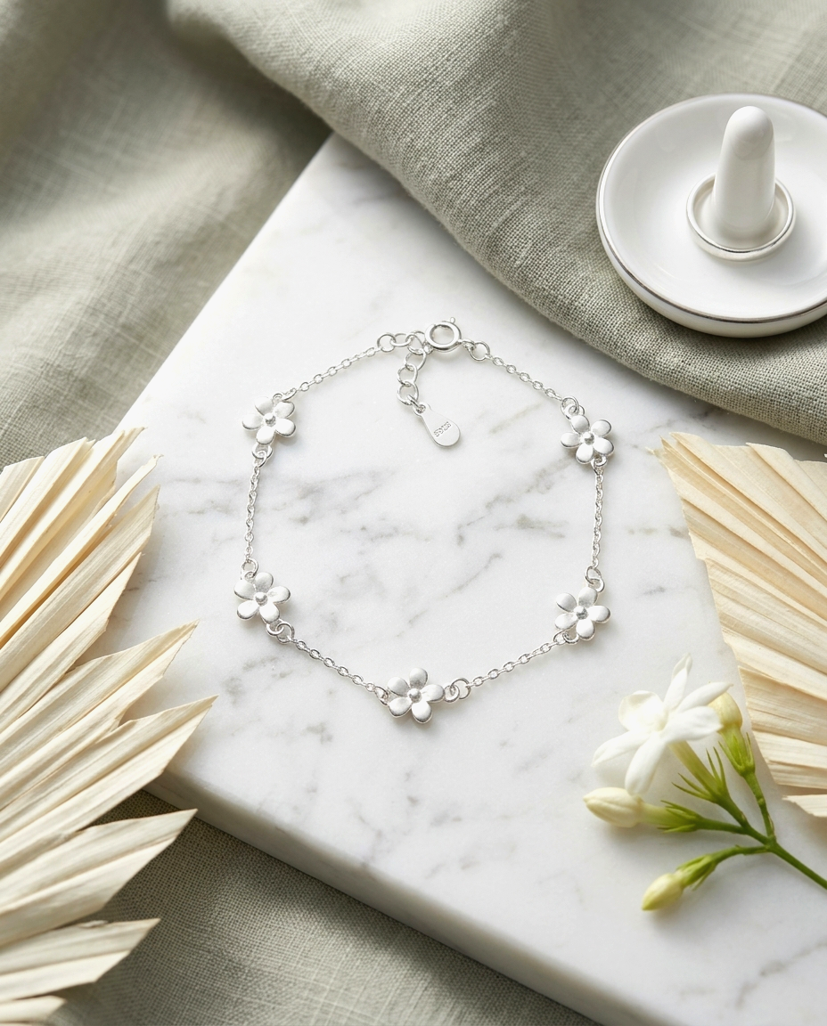 S925 - EB0130 Flower Bracelet