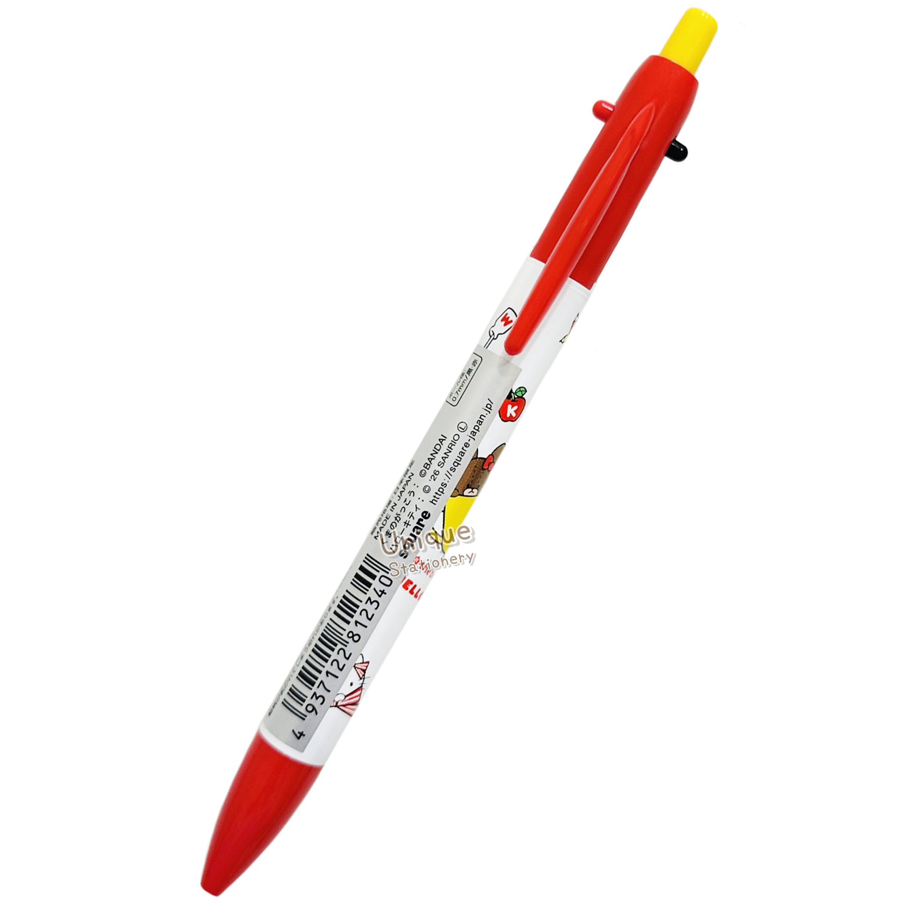 現貨｜The Bears' School x Hello Kitty 小熊學校 Jackie熊 日本製 3用筆 (2色原子筆+鉛芯筆) KN26-42