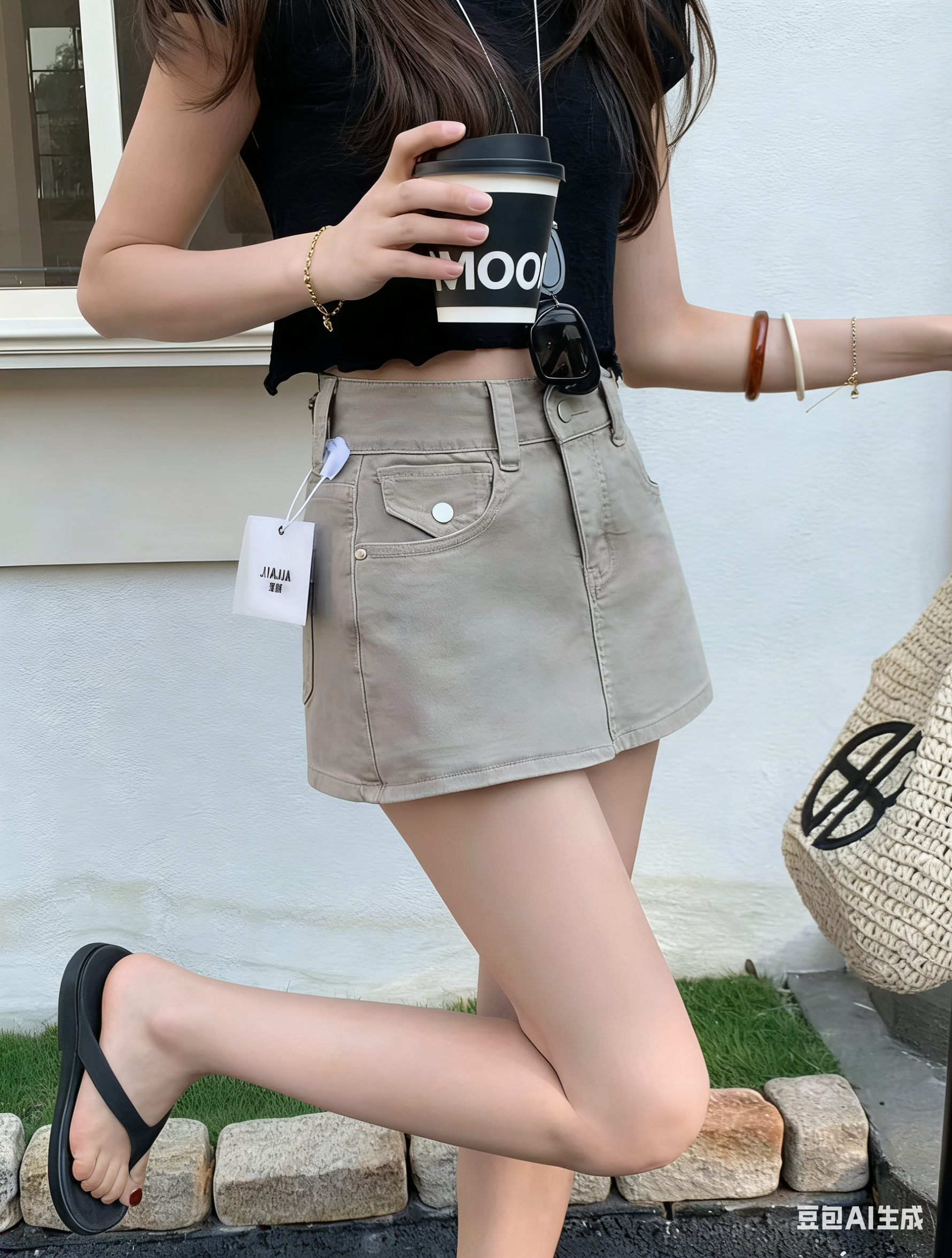 1781 Vintage Washed Short Skirt 复古水洗牛仔短裙