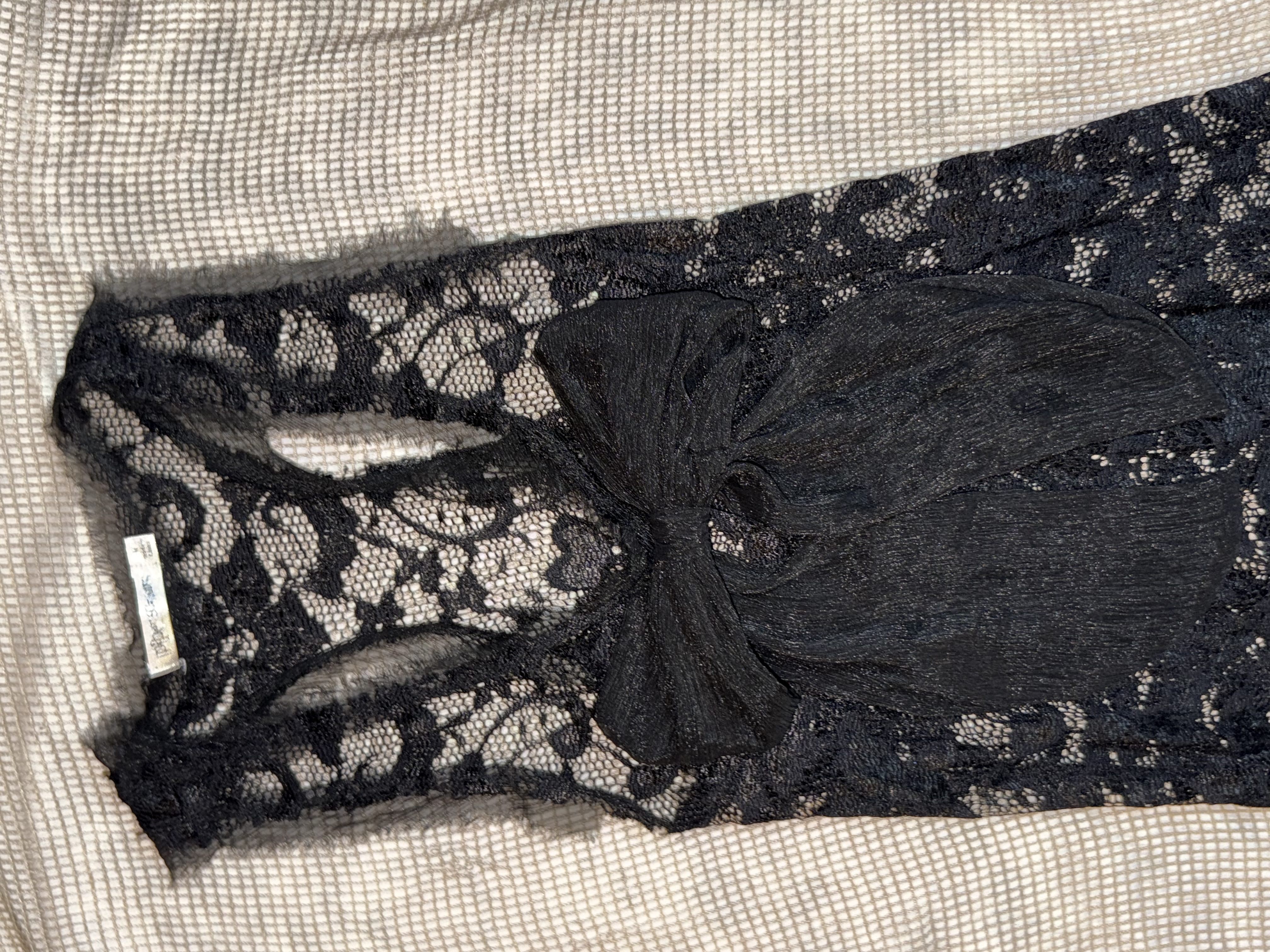 Gothic Bow Lace Dress