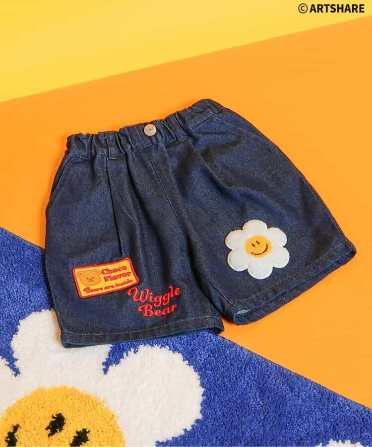 🇯🇵預訂 日本直送🇯🇵Apres les cours x Wiggle Wiggle刺繡貼花牛仔短褲