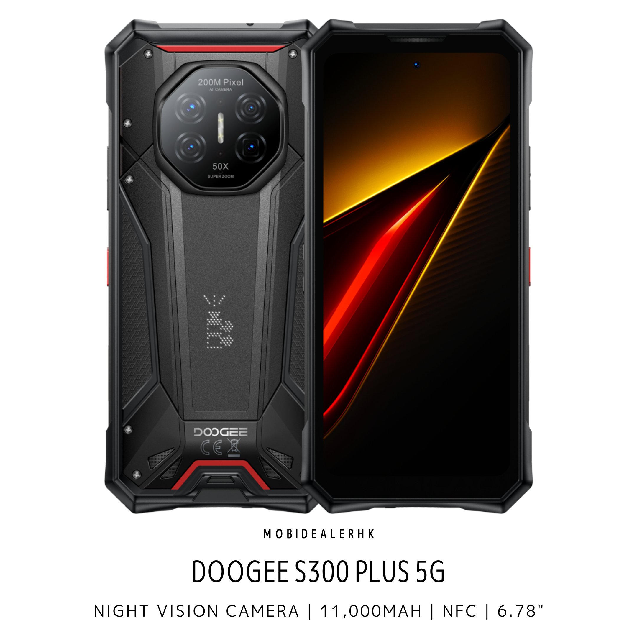 Doogee S300 Plus | 道格 S300 Plus | 5G | 三防手機 | 夜視鏡 | 11,000mAh | 6.78"