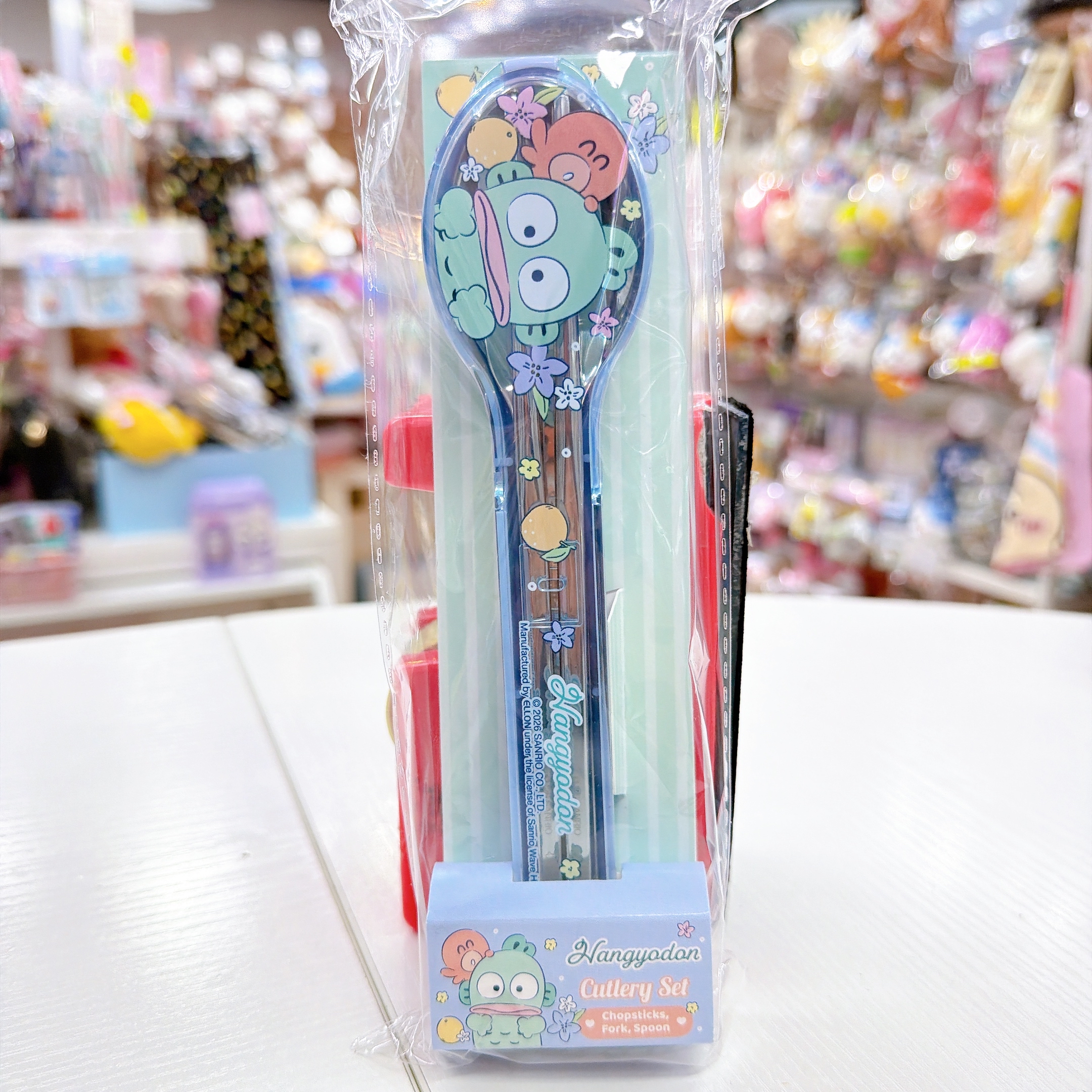 原裝行貨sanrio  304不鏽鋼匙羹 筷子 叉！餐具套裝！