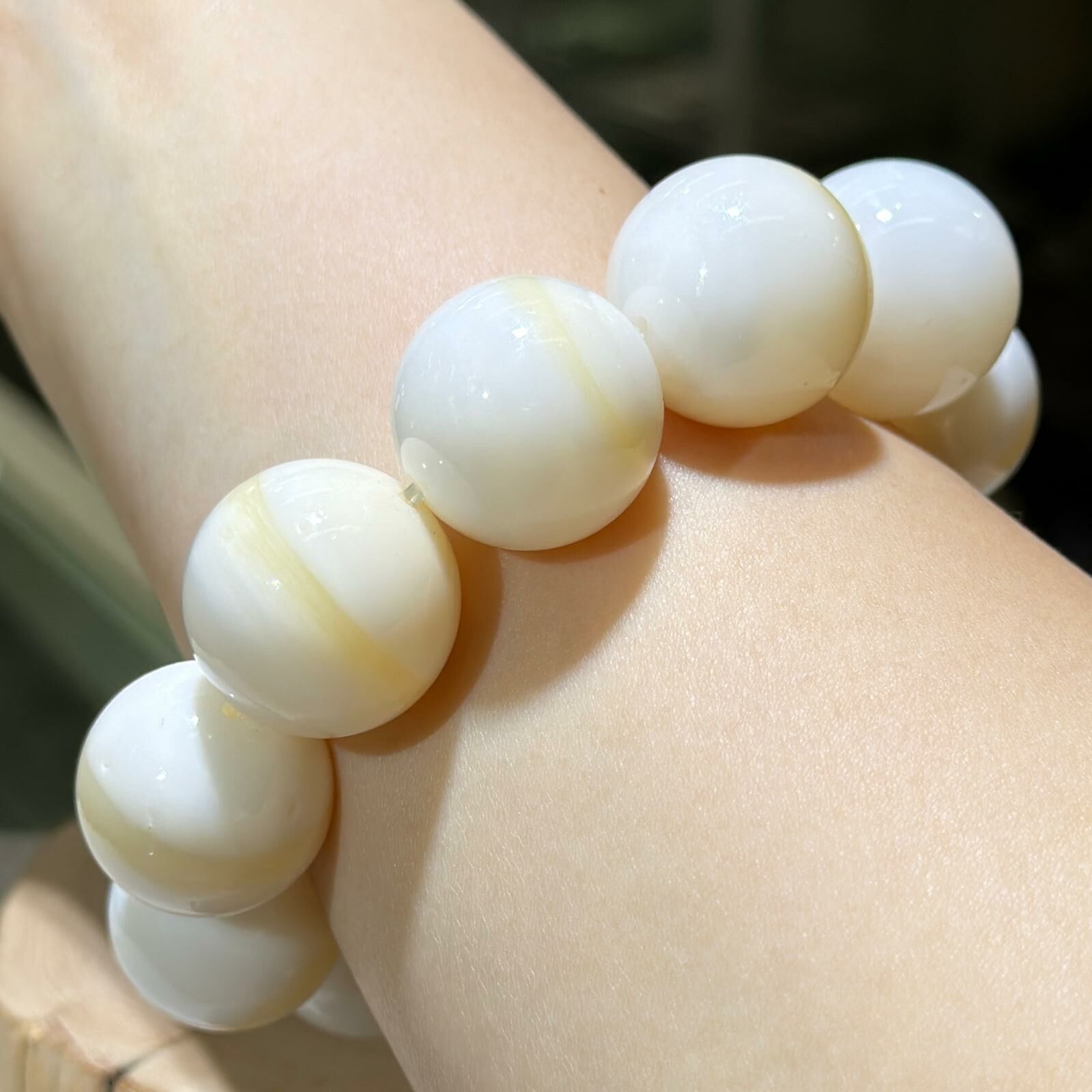 大m💫金絲硨磲手串 19.5 mm +/-